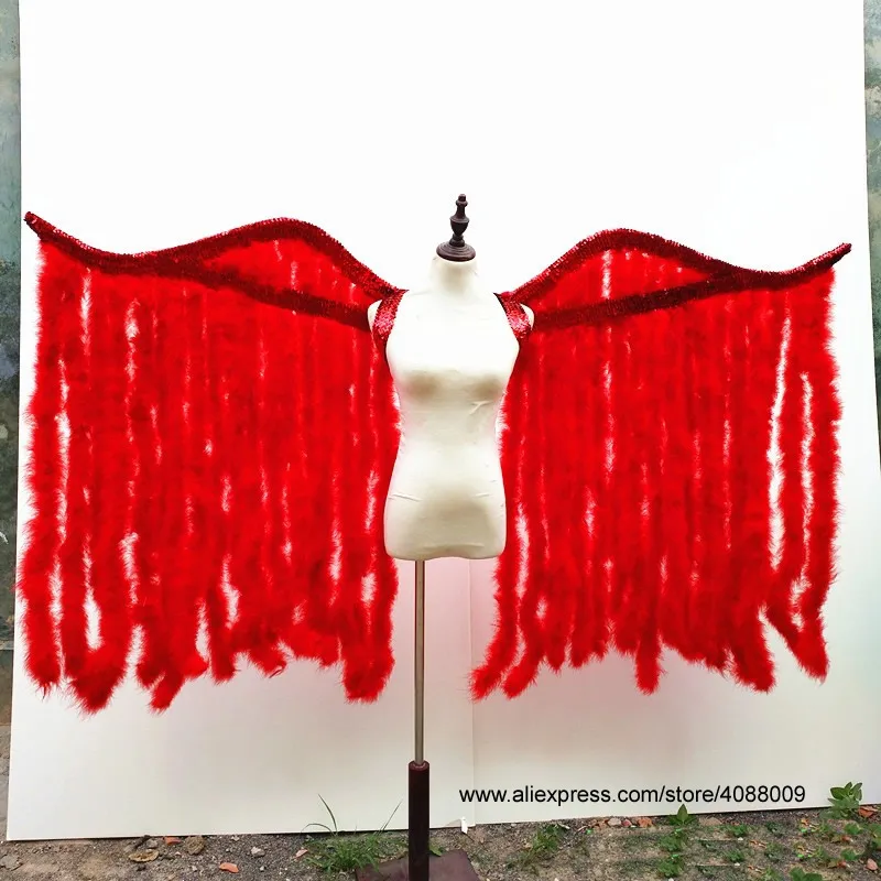 large size red angel wings sexy adult's cosplay costume accessories creative big shooting props