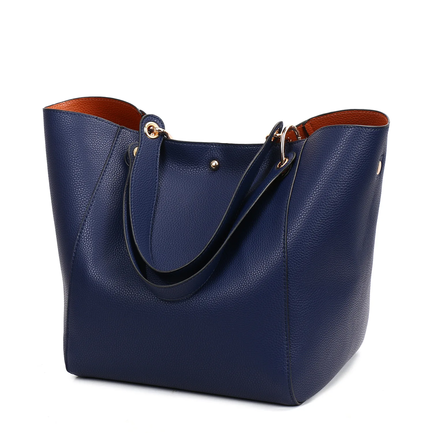 Imagem -03 - Bolsas de Ombro de Couro de Luxo para as Mulheres2023 Grande Capacidade Top-handle Totes Crossbody Mulheres Bolsa Grandes Bolsas e Bolsas Bolsa