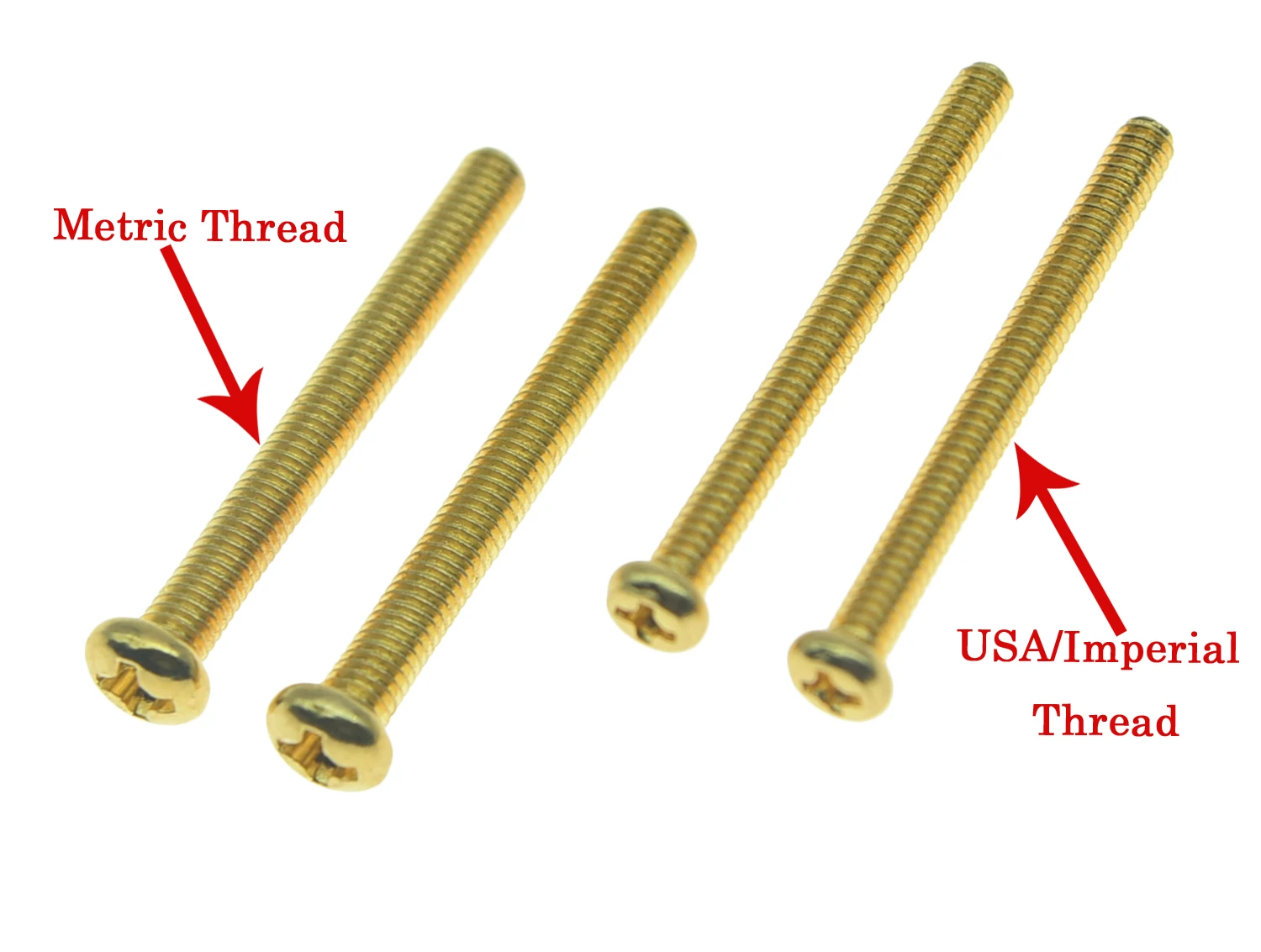 Dopro USA size Humbucker Pickup Height Screws Pickup Ring Surround Frame Mounting Screws for Gibson/EMG/Seymour Duncan