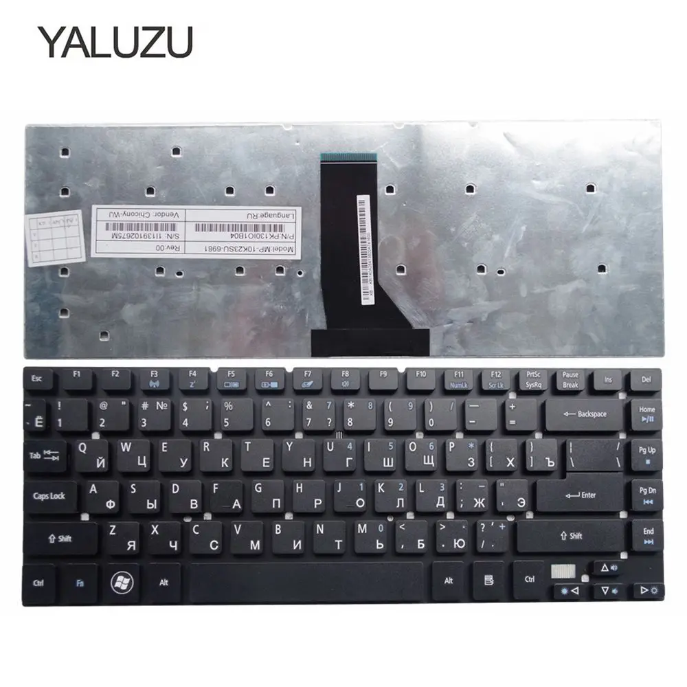 

YALUZU russian RU laptop keyboard for Acer Aspire V3-471PG V3-471G E5-411G E5-421 E5-421G E5-471 E5-471G ES1-511 RU black