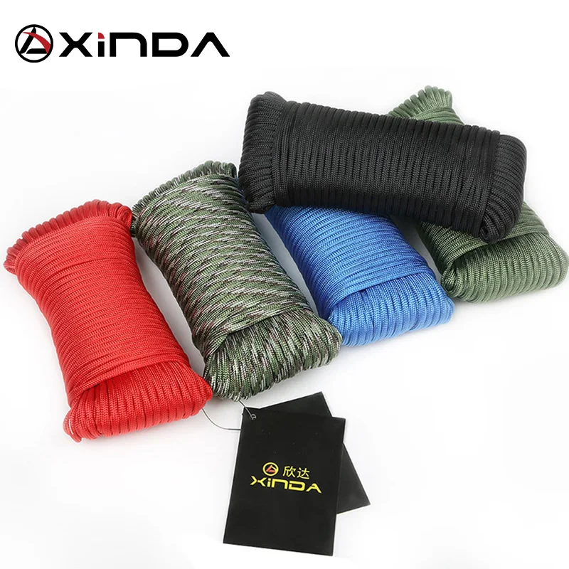 Xinda catch rope rope mountaineering outdoor auxiliary line 9 core life-saving rope equipment safety rope 31 meters