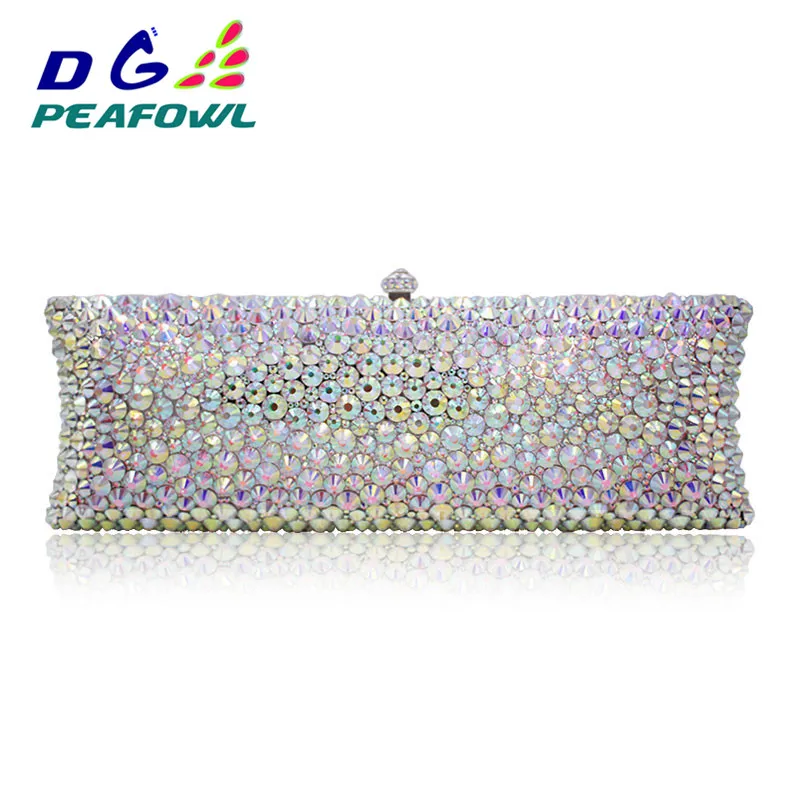 

Fashion Colorful Crystal Woemn Handbag Diamond Magazine Clutch Recycled Gift Clutch Bag Wedding Evening Clutch Bag Purse Wallet