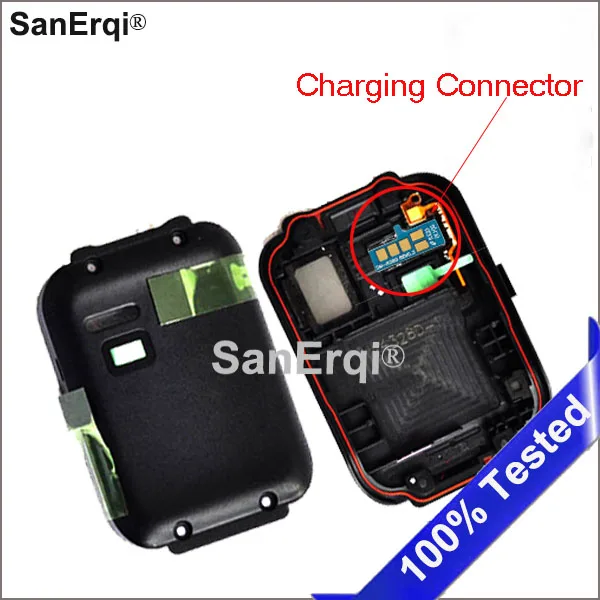 SanErqi Battery Door Rear Battery Case Cover With Charging Connector Housing For Samsung Gear 2 R380 SM-R380 R380