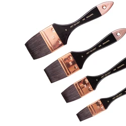 ArtSecExamen-Pinceaux d'art d'interconnexion de haute qualité, manche en bois, virole en métal, cheveux SLaura, grand, 1PC, 3457, 3458