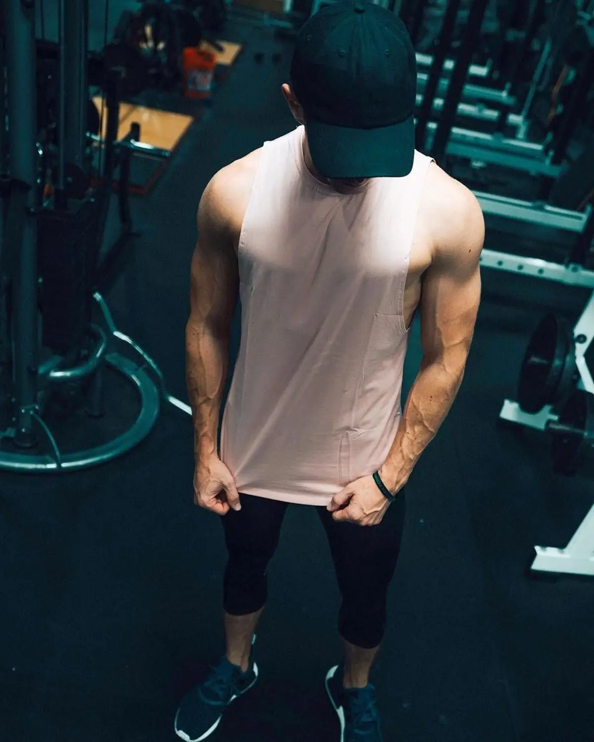 Men Bodybuilding Tank Tops Gyms Fitness Workout Sleeveless Shirts Casual Fashion Cotton Print Vest Male  Brand Clothing