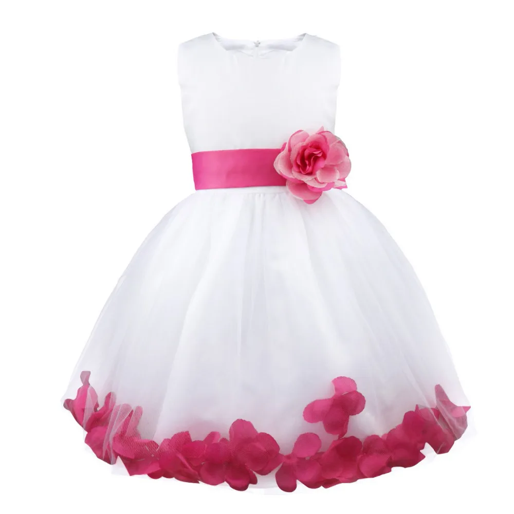 2-14 Years Flower Girls Dress Formal Party First Communion Ball Gown Prom Bridesmaid Wedding Clothes for Teen Children\'s Dresses