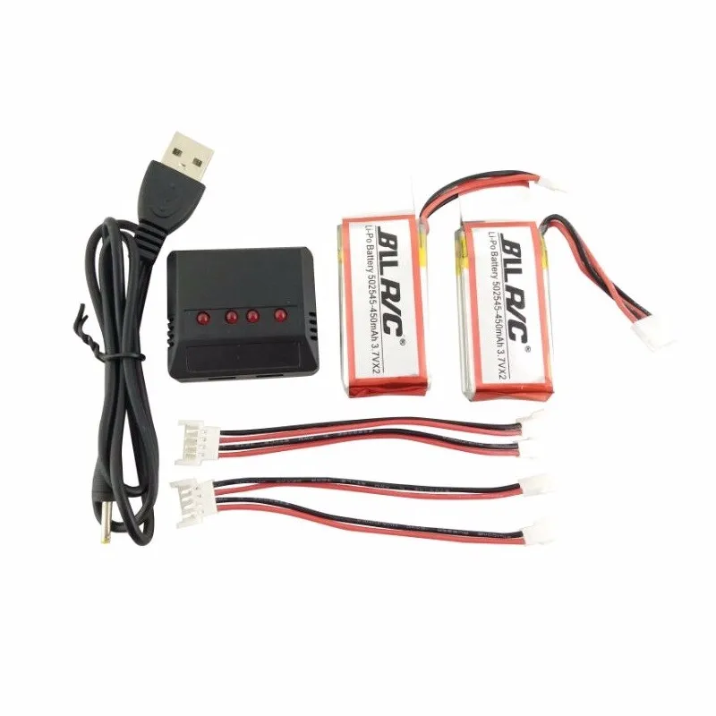 

2PCS 7.4V 450mAh Battery + Charger for UDI U919A U845A U945A RC Quadcopter Spare Parts Accessories