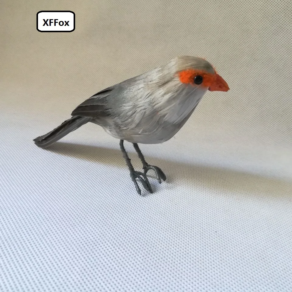 cute real life sparrow bird model foam&feather simulation vivid Estrilda astrild bird doll gift about 13cm xf0795