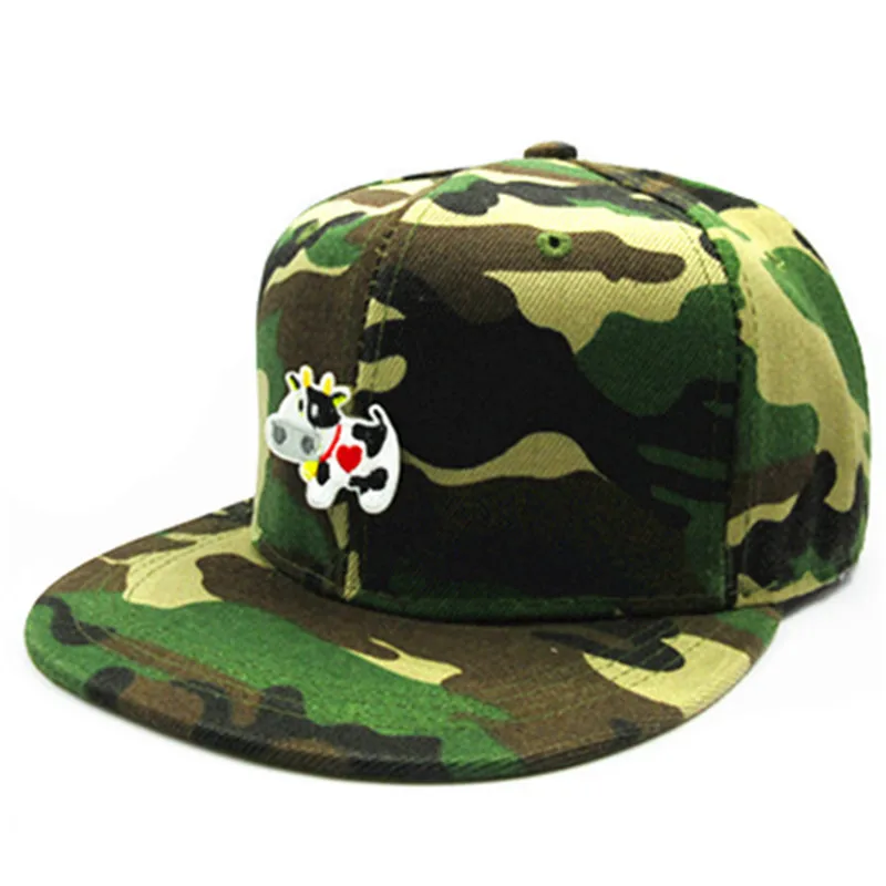Cow animal embroidery cotton Casquette Baseball Cap hip-hop cap Adjustable Snapback Hats for kids men women 151 image 5
