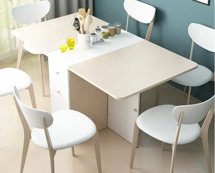 Scalable folding table. The rectangular table