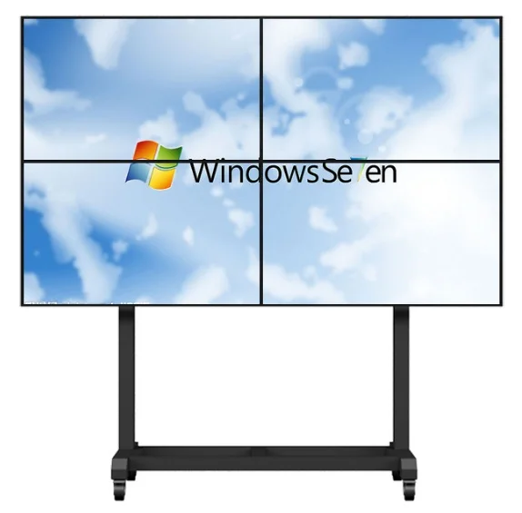 Cctv Monitor Grote Display Screen Video Muur Met Bezel 3.5Mm In 2X2Pcs 55Inch Lcd Video muur