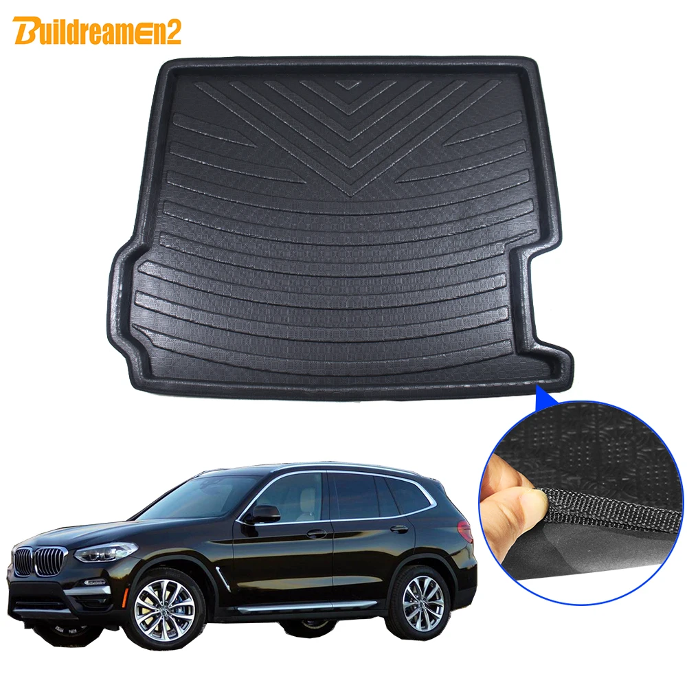 

Cawanerl For BMW X3 F25 Car Tail Trunk Mat Tray Boot Liner Cargo Mud Carpet Kick Pad Styling 2011 2012 2013 2014 2015 2016 2017