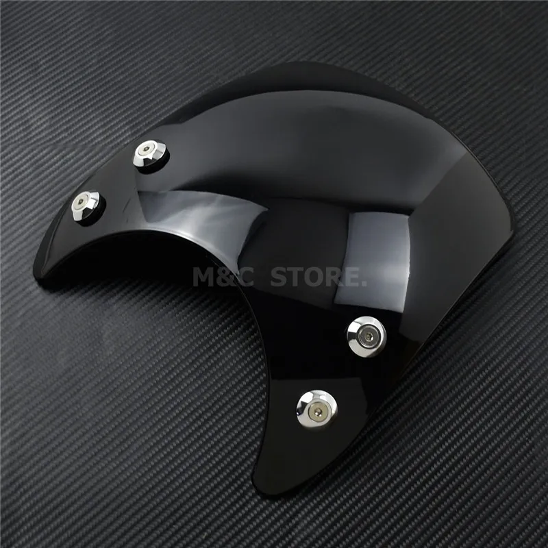 Motorcycle 39mm Adjustable Custom Compact Sport Wind Deflector Windshield For Harley Sportster XL 883 1200 2004-2019