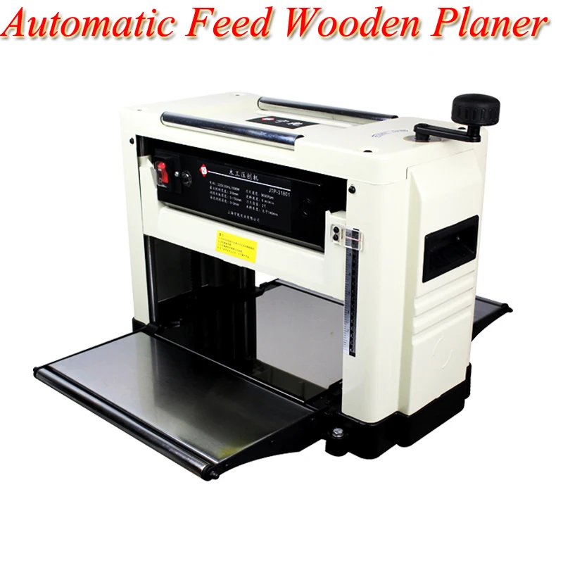 

Automatic Feeding Planer 220v Mini Household Woodworking Planer Multi-function Single-sided Planer Planing Tool JTP-31801