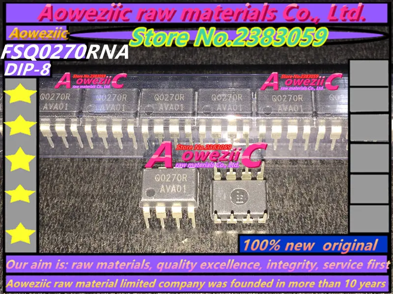 Aoweziic 100% جديد الأصلي FSQ0270RNA Q0270RA DIP8 المتكاملة السلطة التبديل IC رقاقة