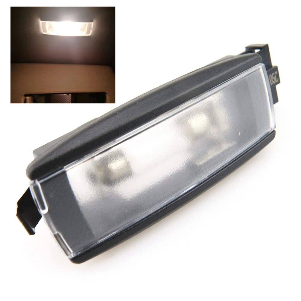 Lámpara de maquillaje de luz de lectura de cúpula Interior Negra para vw Passat B6 B7 CC Golf 6 MK6 7 MK7 Tigua EOS Superb SEAT Leon 1KD947109A