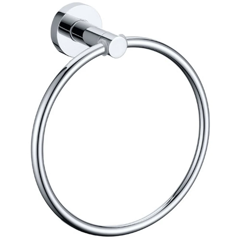 Modern Bathroom Shower Towel Rings Brass Chrome Polished Silver Wall Mounted Toilet Furnitures Bathroom Set GJKE2207