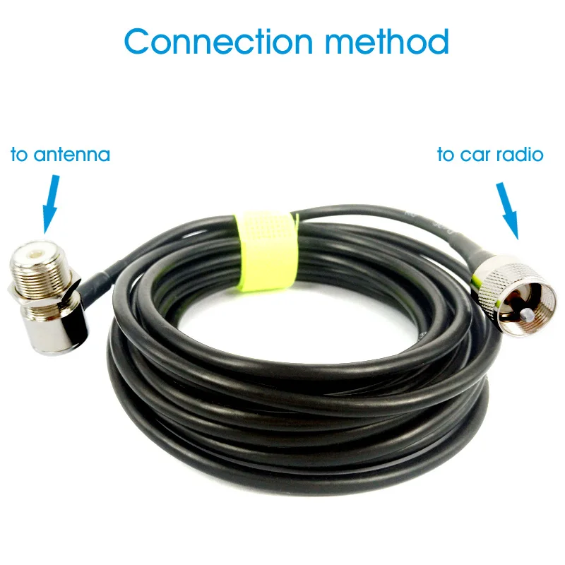 Conector de antena Coaxial PL259, Cable de extensión SO239, 5M, 16 pies, UHF, para Radio de coche, Walkie Talkie, MP320, MP9000, KT-8900, KT-8900R