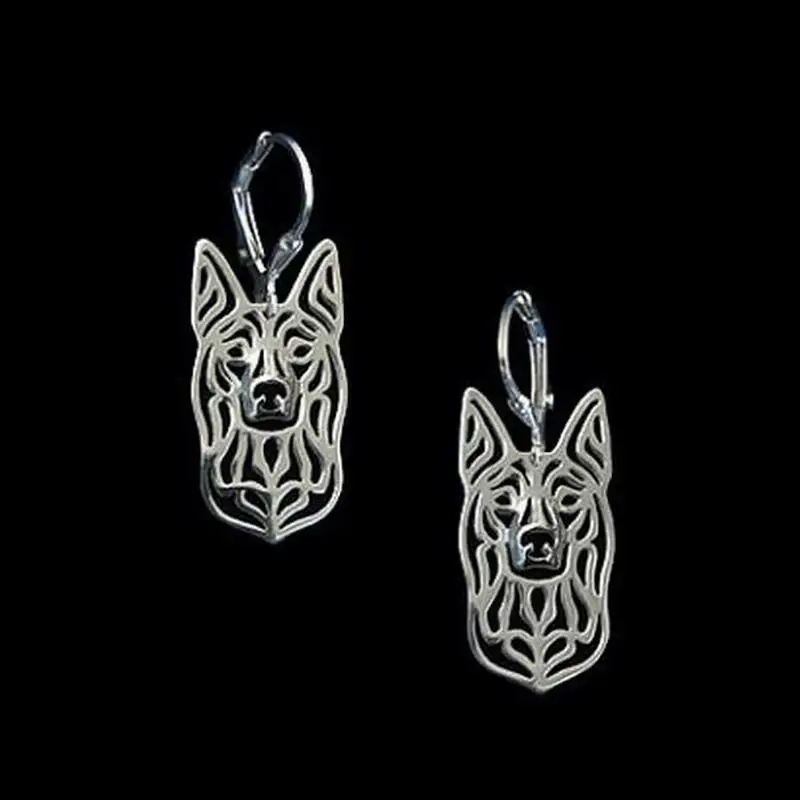 Women Alloy Dog Earrings Lovers' Jewelry Australian Kelpie Earrings