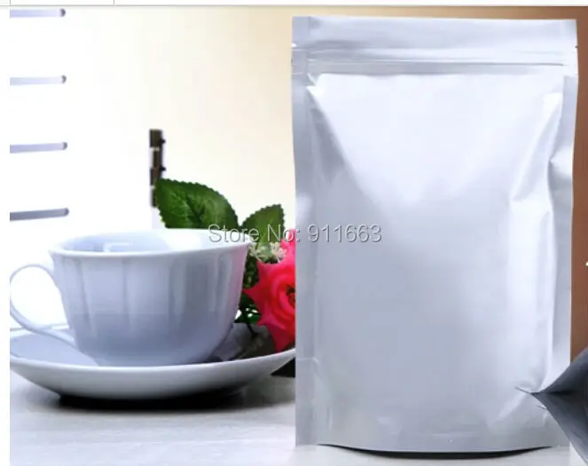 15cmx22cm*0.24mm+3cm,100pcs. Reclosable Zipper Bag, Aluminium Foil Ziplock Bag,Self -Sealed Plastic Ziplock Bag,