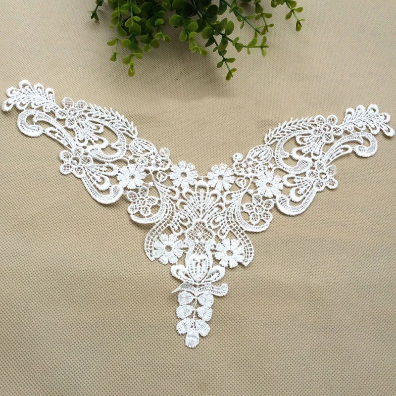 Applique in tessuto di pizzo, bellissimo fiore, Venise, forniture per cucire, 1 pz