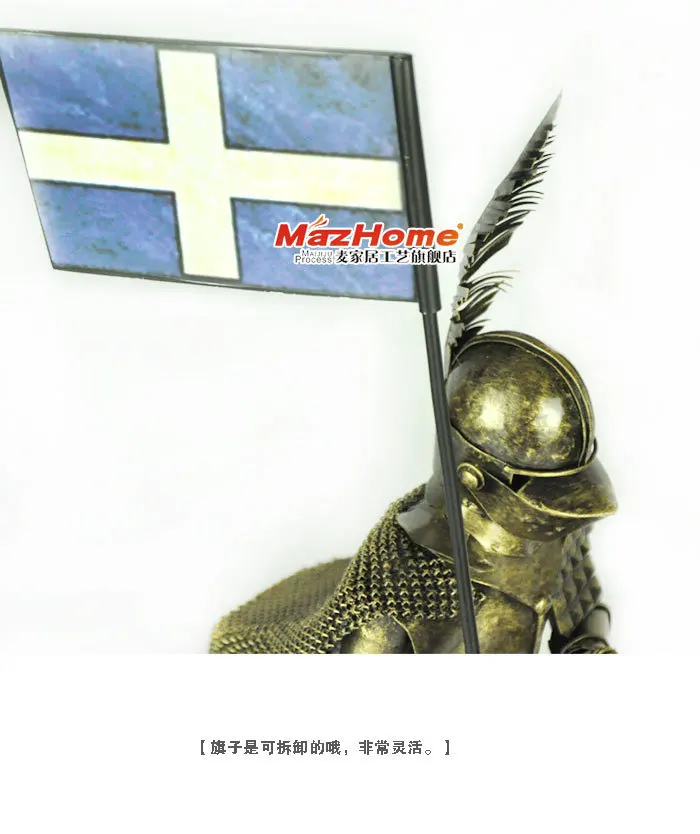 The new European medieval knight samurai armor upscale bar ornament ornaments creative office furnishings