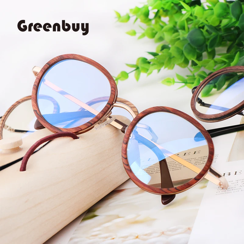 Best Selling Anti-blue Light Glasses Handmade Natural Bamboo Wood Environmental Protection Fashion Men's and Women's Custom LOGO