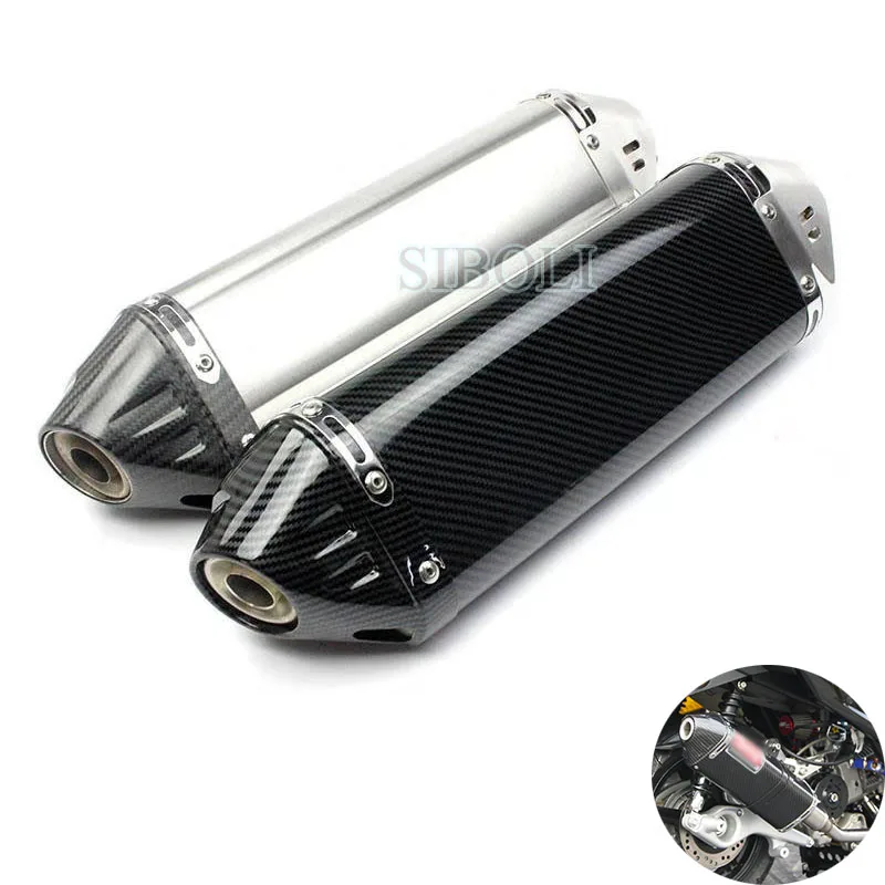 New Arrival 51mm Universal Motorcycle Exhaust Muffler Pipe For yoshimura benelli pitbike msx125 nmax ducati scrambler crf 230