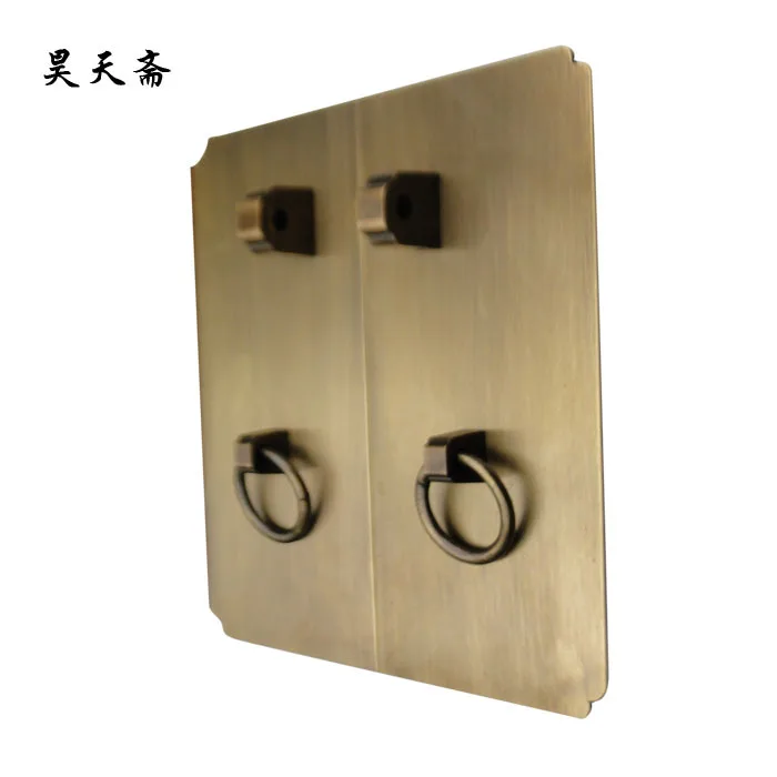 [Haotian vegetarian] bronze classic Chinese classical furniture antique doors Plain door handle HTC-266