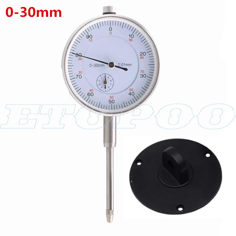 0-10mm 0-25mm 0-30mm 0.01mm Dial Indicator Gauge Meter Precise Indicator Gauge measure instrument Tool dial gauge micrometer