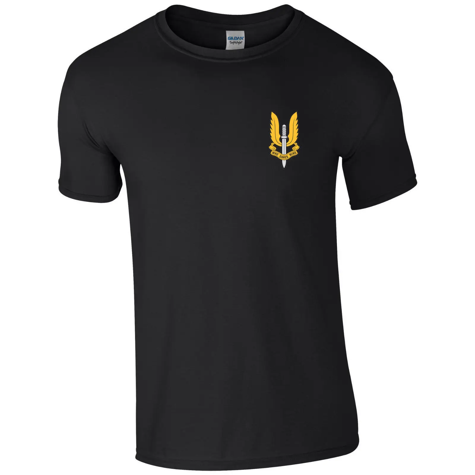 Hot Sell Fashion Sas Who Dares Wins British Army Military Men'S Cotton T Shirt T Shirts Short Sleeve