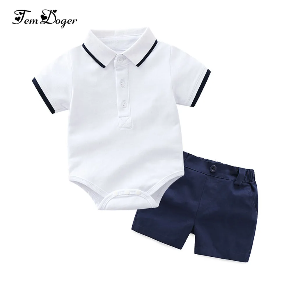 Tem Doger Baby Clothing Sets Newborn Baby Boy Clothes 2PCS Sets Summer Infant Boy T-shirts+Shorts Outfits Sets Bebes Tracksuit