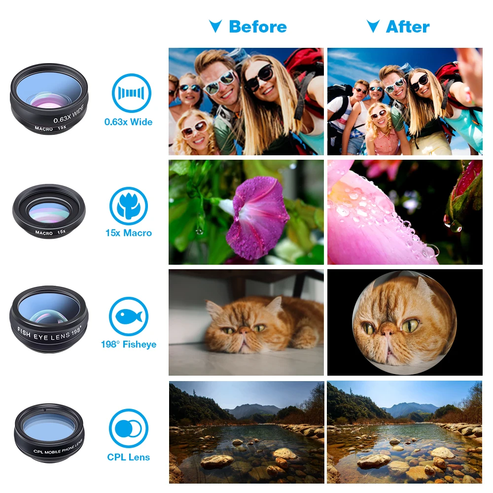 APEXEL 22X Telephoto Lens Kit for iPhone Samsung 10in1 Set Phone Camera Lens Wide Macro Filter Lens for Mobile Phone Accessories