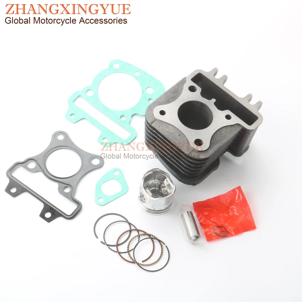 50cc Cylinder Kit & Piston Kit & Cylinder Gasket for Vespa LX 50 S ET4 50cc AC 4-stroke