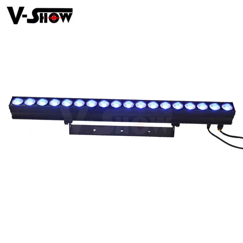 Vshow Led Bar Light Beam 18*10W RGBW Wall Washer Dj Disco Individual Control COB Stage Party Lights For Hotel Garden Bar