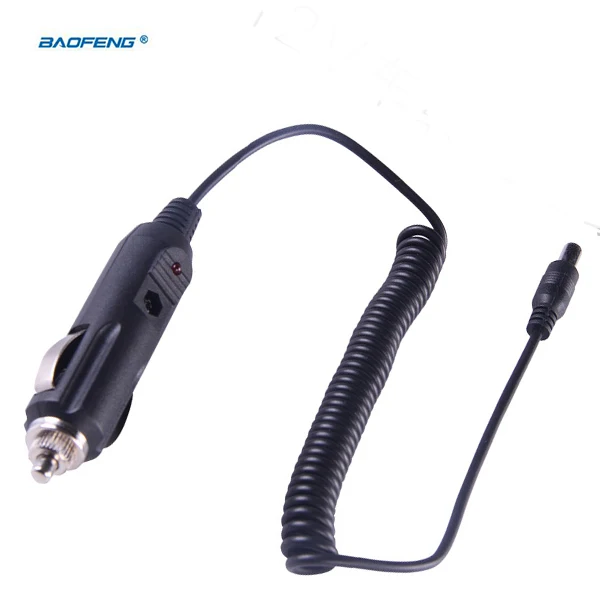 Baru Panas Kabel Line Baofeng Uv-5r Charger Mobil untuk UV-82 UV-5RA UV-5RE Plus UV-9R GT-3 A58 UV-5RE TG-UV2 Walkie Talkie aksesoris