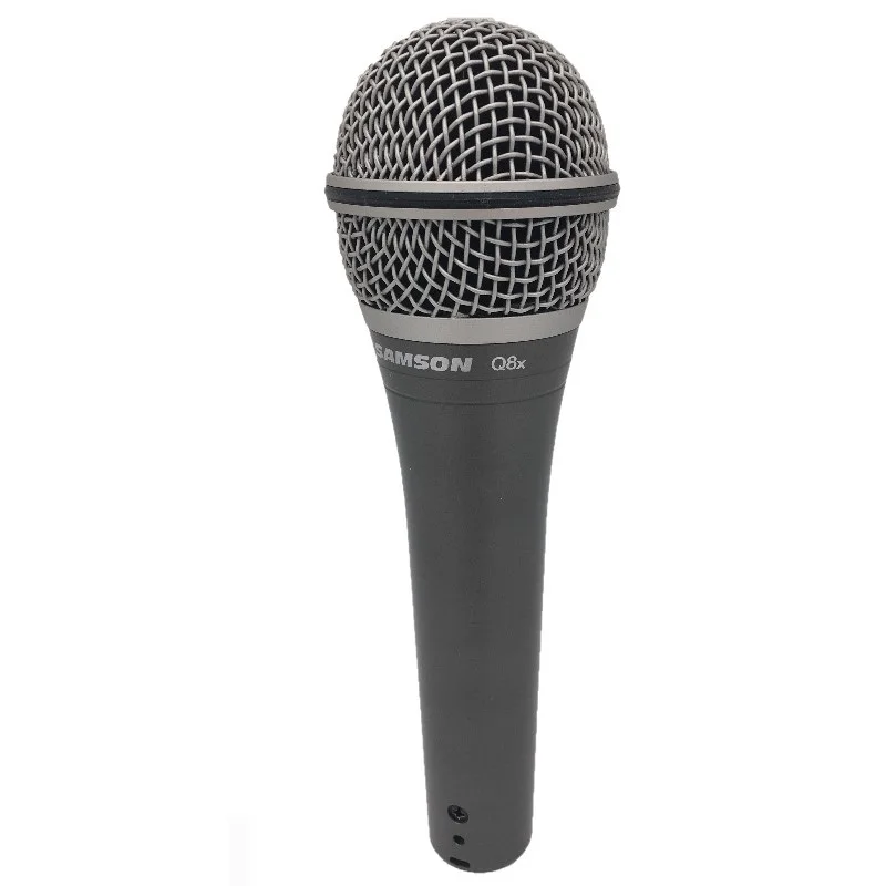 Original SAMSON Q8X Updated version Q8 Professional Dynamic Vocal Microphone handheld microphone with carry bag and clip