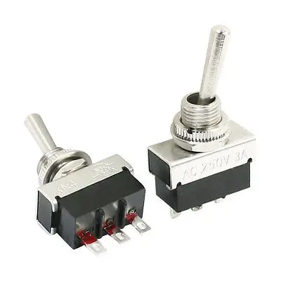 2ピースKN4-102交流250ボルト3a spdt 2ポジションロッカーミニチュアトグルスイッチ