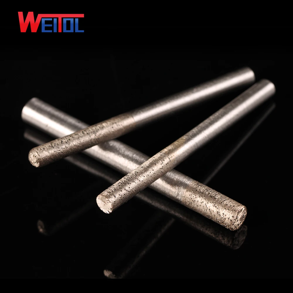 Weitol flat bottom ball nose stone engraving bits Sintered stone carving tools diamond router bits