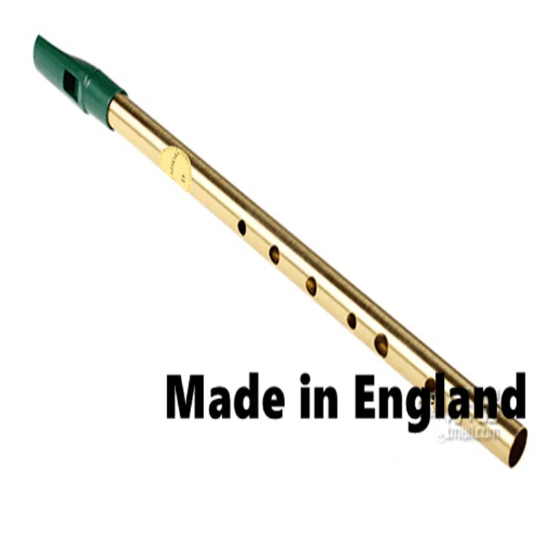 Brass Irish Whistle Flute Feadog D Key Tin  Penny  6 Holes Feadan Whistle Clarinet Flauta Woodwind Musical Instrument