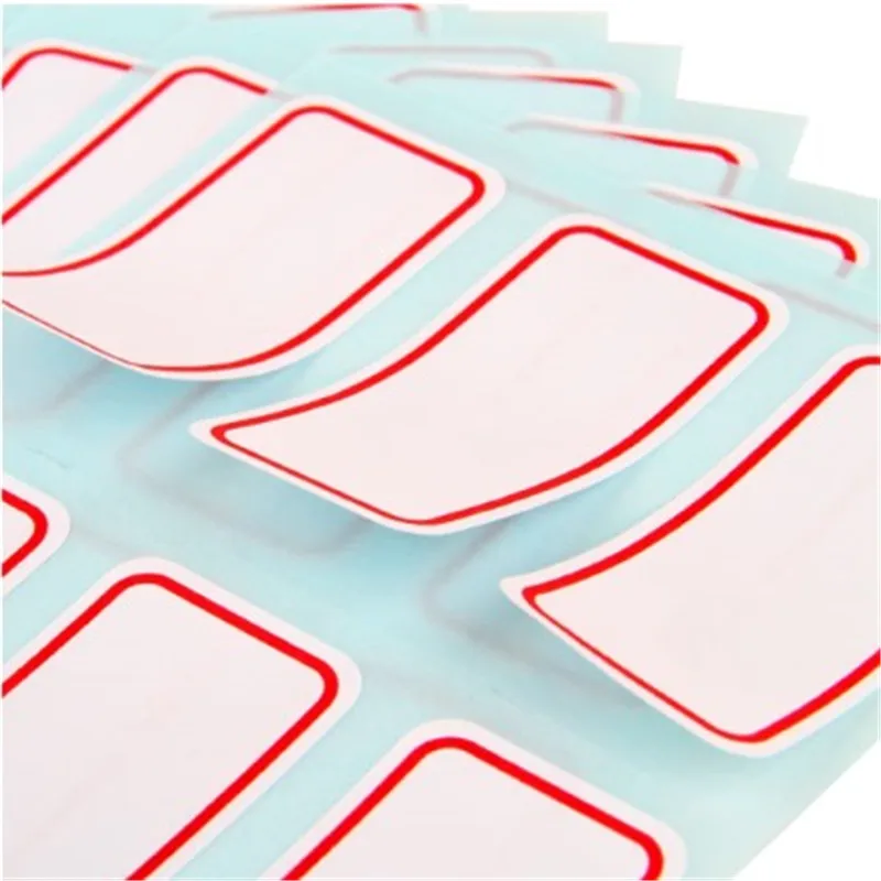 120pcs/Lot Stickers Sheets White Self-Adhesive Label Sticker Sticker Name Number Blank Note Multiple Uses  For Student And Shop