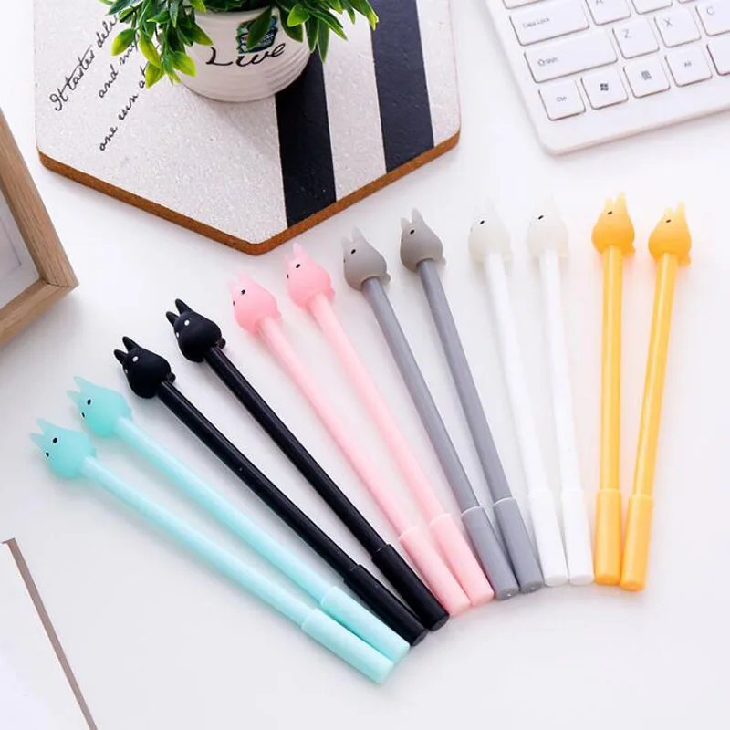 2pc Creative Chinchilla Gel Pen Kawaii Black Signature Pen Accessories Office School Supplies Korea Stationery