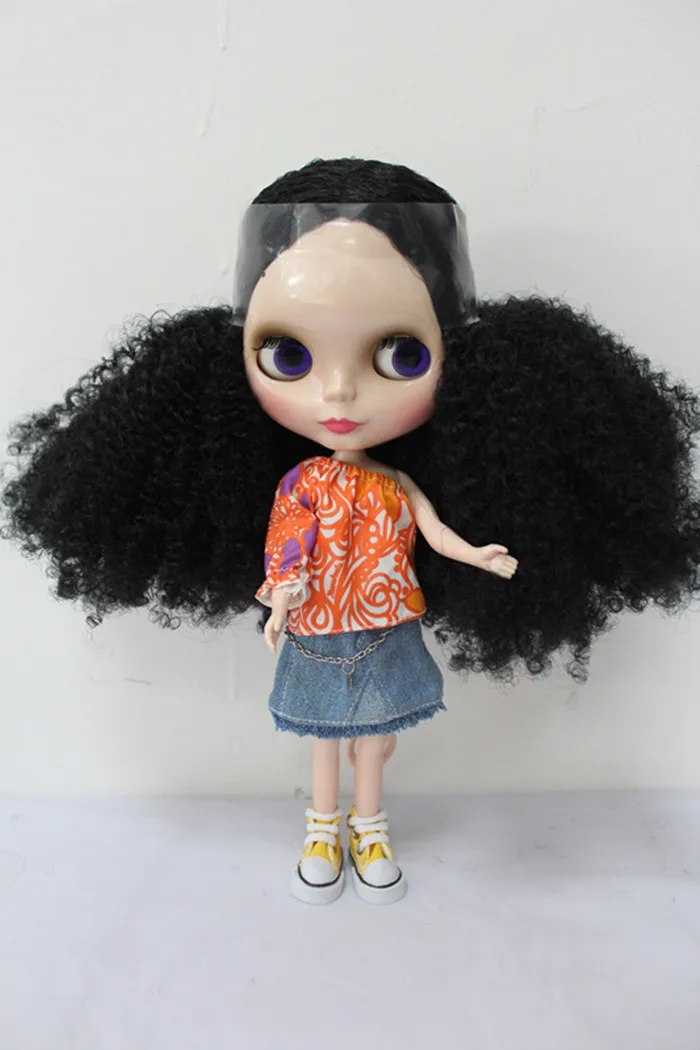 

Free Shipping big discount RBL-178DIY Nude Blyth doll birthday gift for girl 4colour big eyes dolls with beautiful Hair cute toy