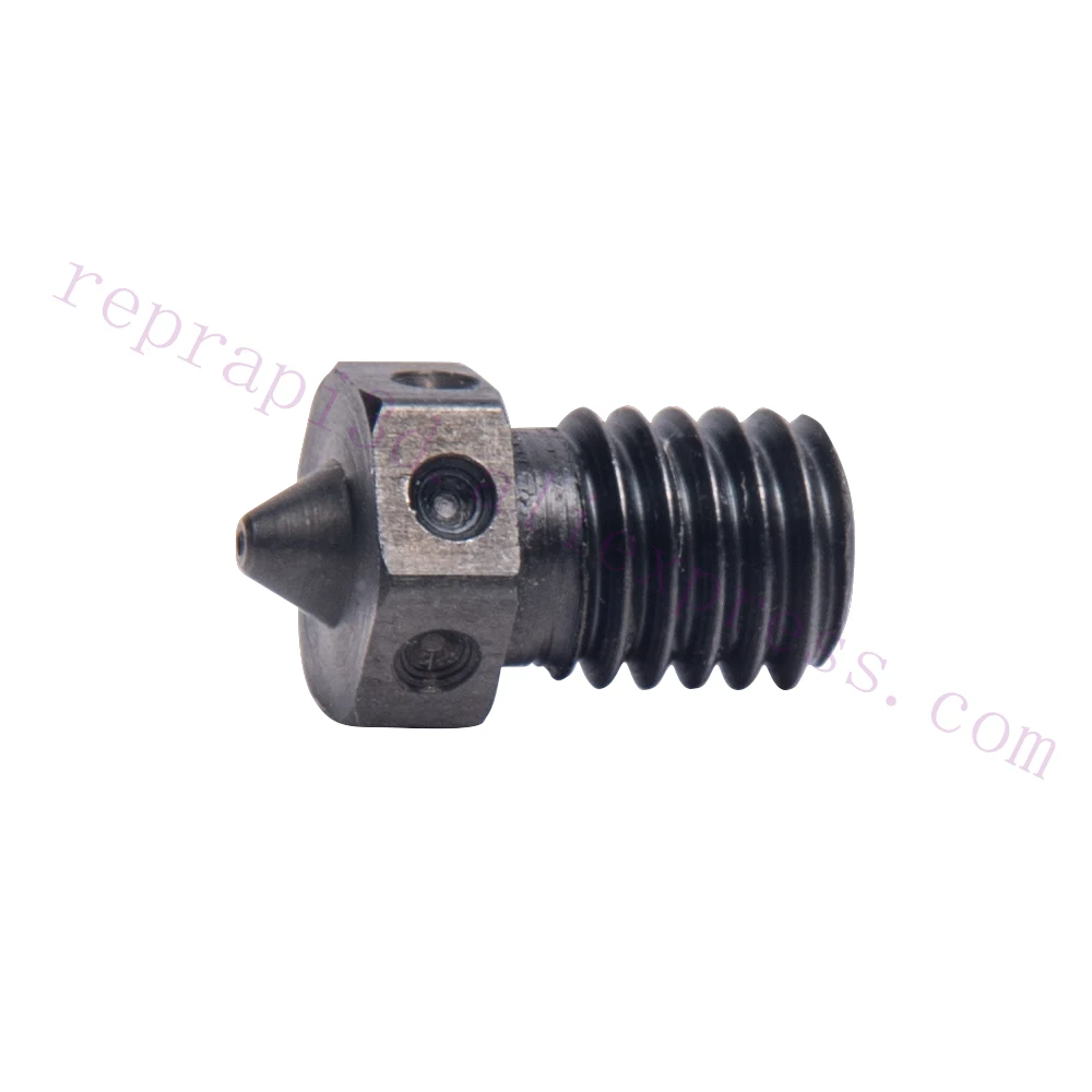 Hardened Steel V6 Nozzle + Brass Heater Block + Titanium Alloy Heat Break High Temperature Upgrade Kit for V6 HOTEND Titan