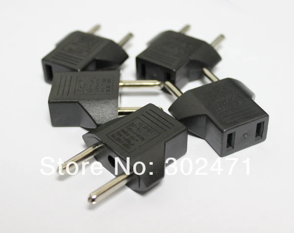 20 teile/los UNS zu EU, flach zum Runden Netzstecker-konverter, stecker adapter Kostenloser versand