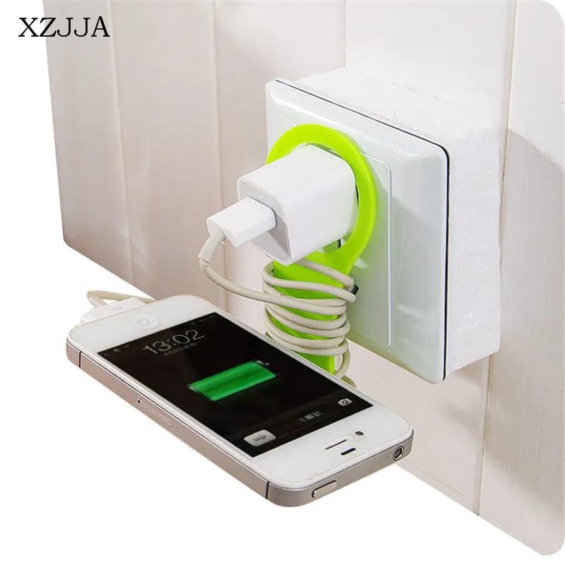 XZJJA 2PCS Creative Folding Wall-Mounted Storage Rack Mini Portable Mobile Phone Fixed Holder For Smart Devices Charging Stents