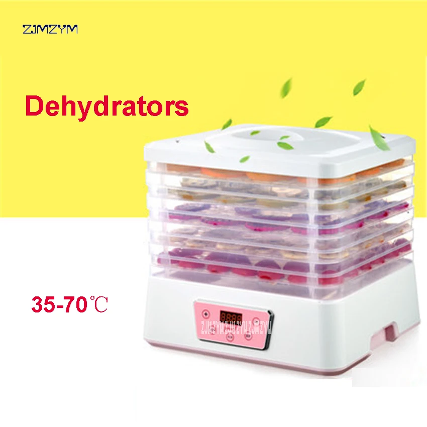 

S2 220V Multifunction Food Dehydrator Transparent 5 Tray Electric Dried Fruit Machine Fruits Vegetable Food Dryer 250W power