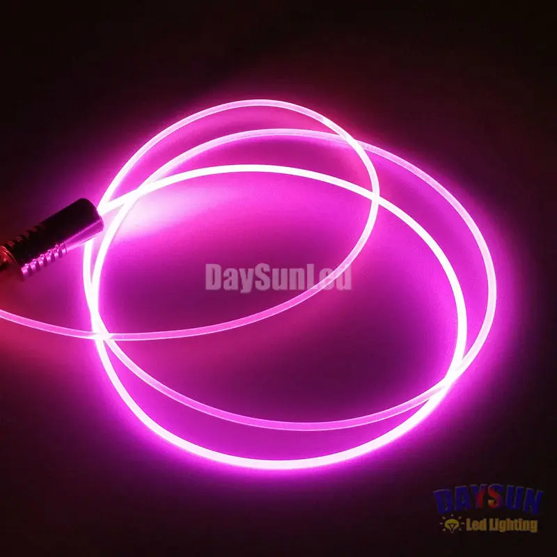 2017 Cool Car Atmosphere Light 12V Optic Fiber Guiding Light Source + 1M/2M Side Glow Fiber Cable Diameter 2mm  Cool Car Light