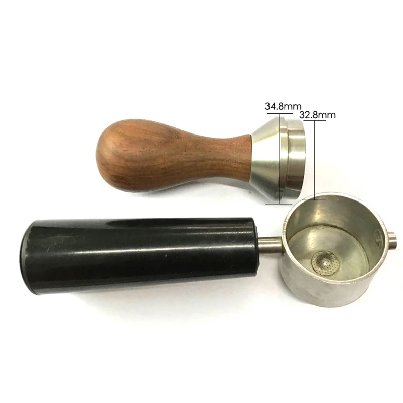 Mini Dalbergia Odorifera Wooden Tamper For Kamira Espresso Maker Powder Hammer 32.8mm Stainless Steel Base Coffee Accessories - Image 6