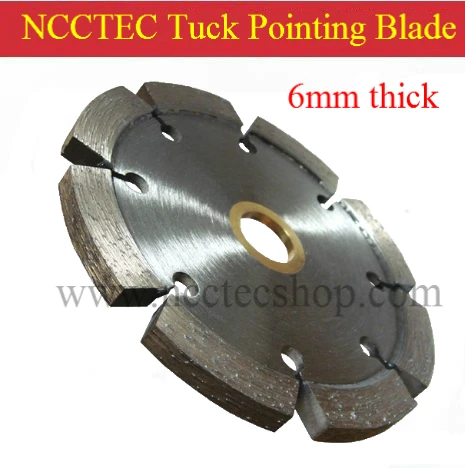 4'' Diamond Tuck pointing blade / 105mm concrete tuck point pointer Grooving tools / 5 6 10mm thick segment Hard Motor removal